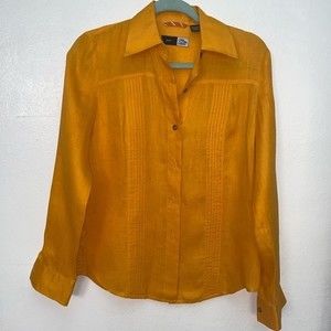 Saks Fifth Avenue Button down long sleeve Top